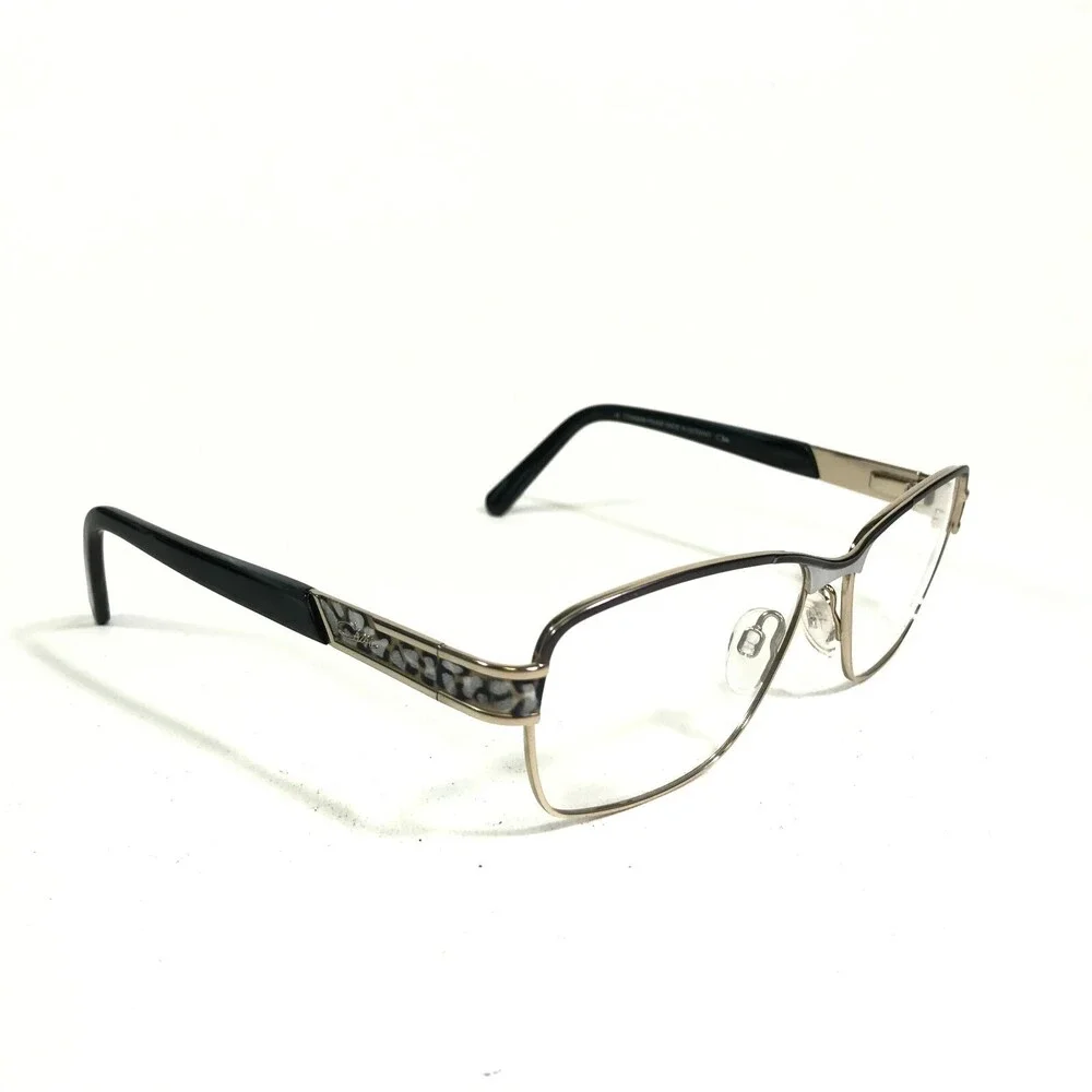 Cazal Eyeglasses Frames MOD.1219 COL.004 Black Gold Square Cat Eye 54-15-135